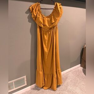 Mustard Yellow Maxi Dress